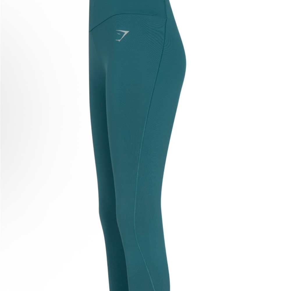 NEW Gymshark Speed Women 3/4 Leggings B1A1Y-TBBM-BZ1 Teal Green Large - Picture 2 of 5